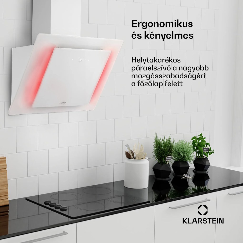 Klarstein Eleonora 60, páraelszívó, 60 cm, 426 m³/ó, érintőpanel, világítás, A++