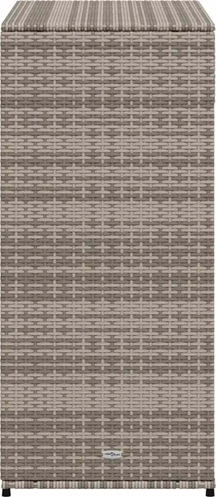 vidaXL szürke polyrattan kerti tárolószekrény 105 x 55 x 113 cm