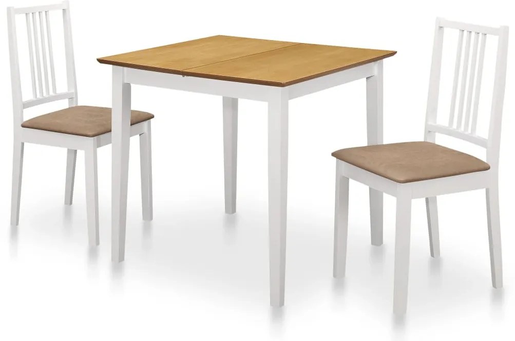 3-részes fehér MDF étkezőszett
