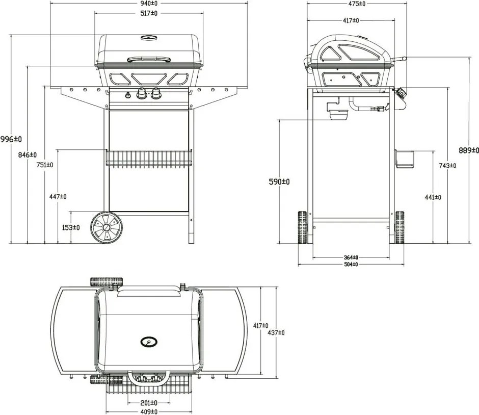 Avenberg DAKOTA BBQ gázgrill