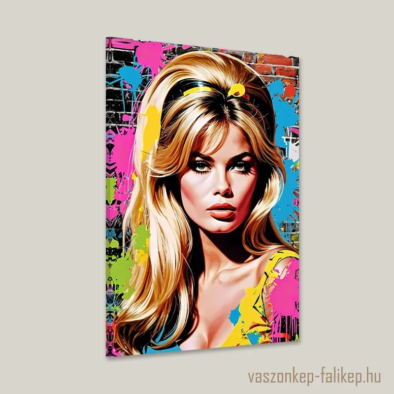 Brigitte Bardot – Pop Art prémium vászonkép – ikonikus stílus 40x60cm