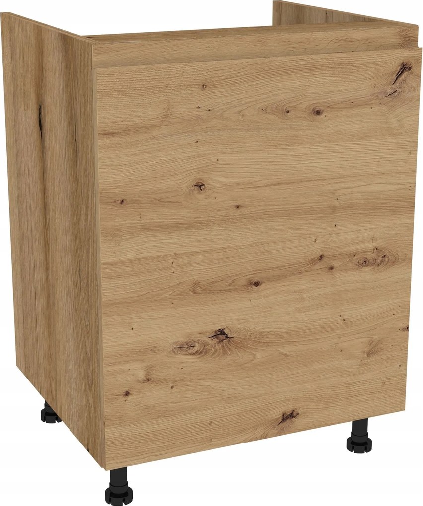 Alsó szekrény mosogató alá 60 Frezo tölgy Evoke front fogantyú nélküli tölgy Artisan