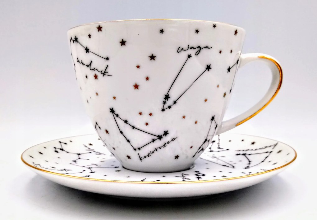 Jumbo csésze Bogucice Zodiákus fehér porcelán 450 ml 1 db