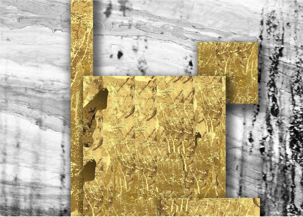 Kép - Arany négyzetek N⁰1 (70x50 cm)