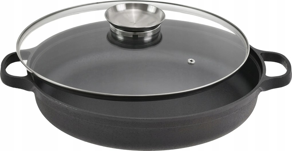 Grill serpenyő Rossner 35 cm öntöttvas