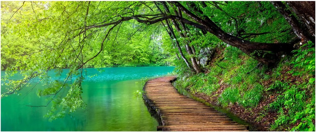 Kép - Plitvicei-tavak (120x50 cm)