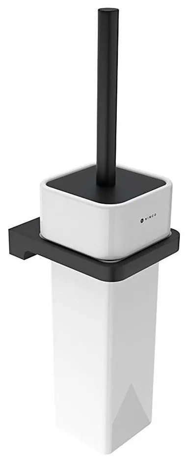 NIMCO MAC 29094K-90 - Falra szerelhető WC kefe MAYA fehér/matt fekete