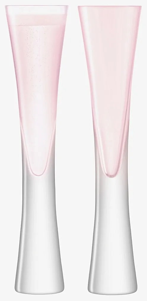 Sklenice na šampaňské Moya, 170 ml, růžová, set 2 ks - LSA International