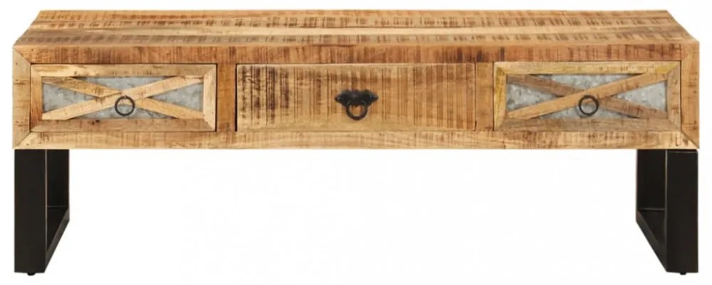 tömör mangófa dohányzóasztal 110 x 50 x 38 cm