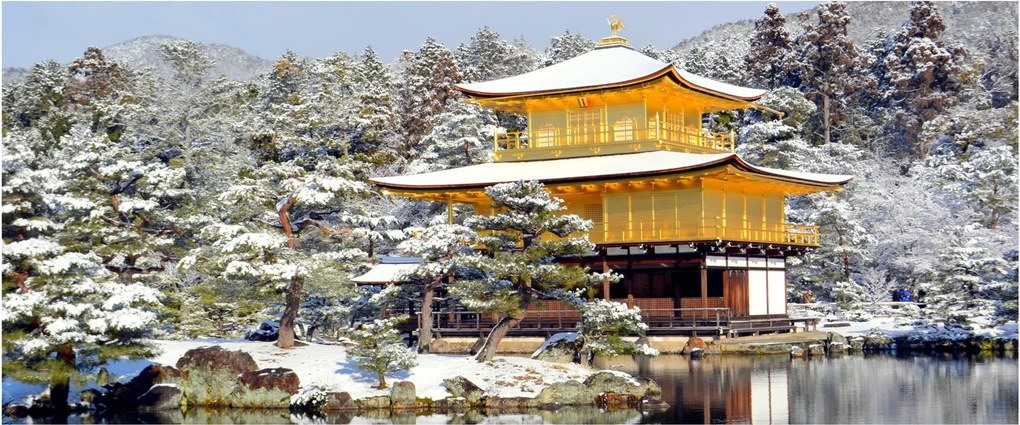Kép - Kinkakuji, Japán (120x50 cm)