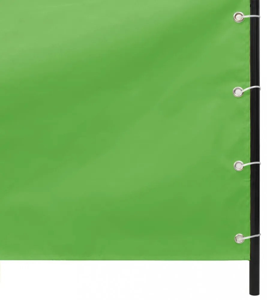 világoszöld oxford-szövet erkélyparaván 100 x 240 cm