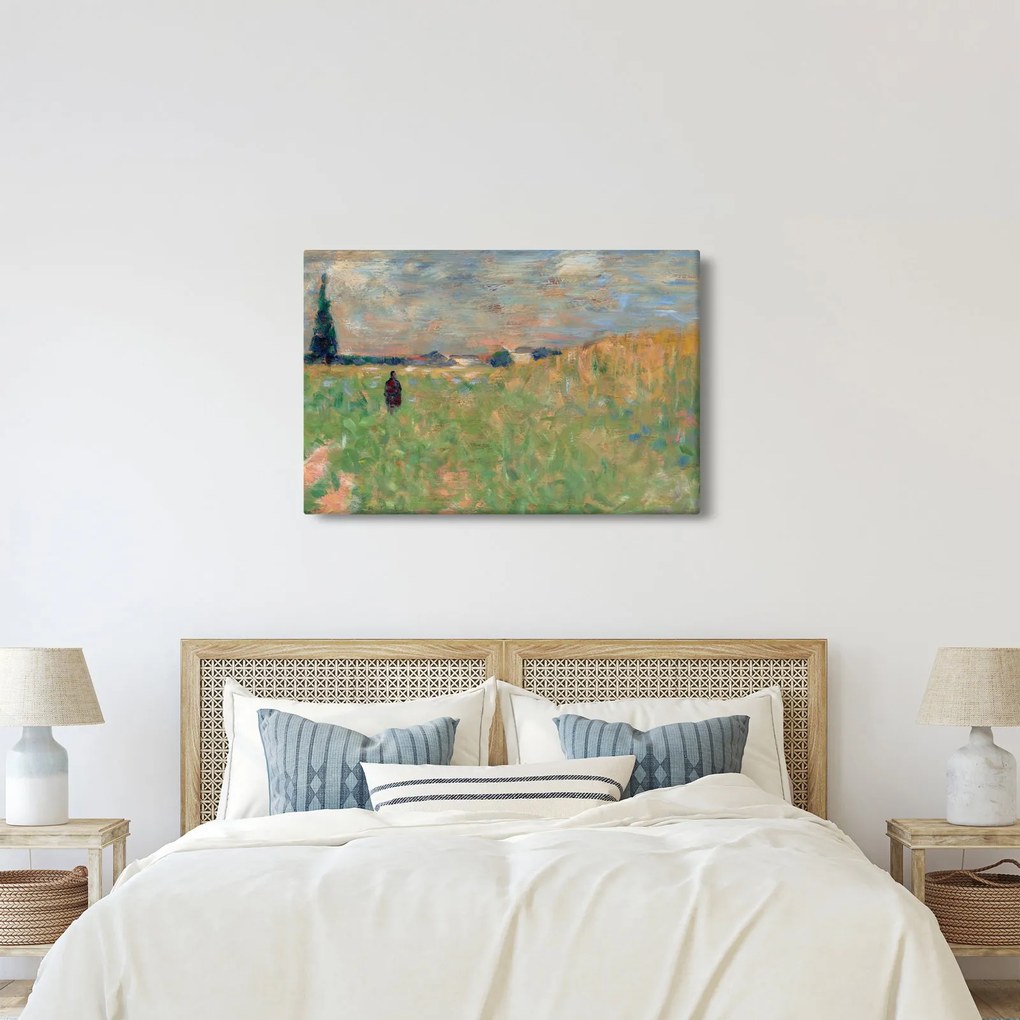 Kép - Georges Seurat, A Summer Landscape, reprodukciók (90x60 cm)