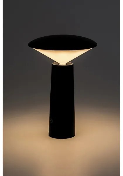 Rabalux 77147-LED Dimmelhető újratölthető érintőképernyős asztali lámpa POLPERRO LED/3W/3,7V 1200mAh fekete