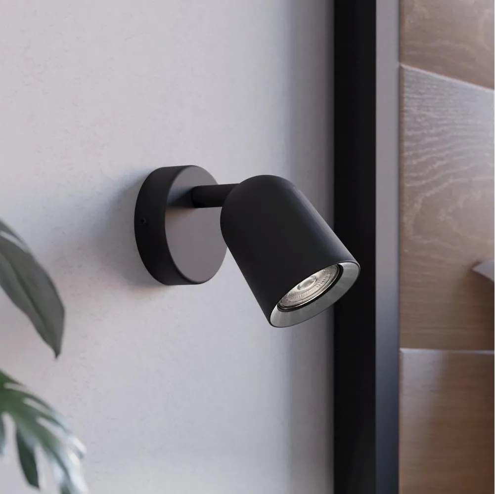 Eglo 901952 - Fali spotlámpa CAMALDOLI 1xGU10/5W/230V fekete
