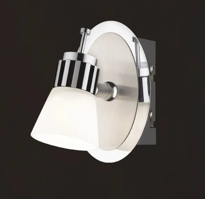 Fali lámpa modern Italux Oscar Ma01023w-001 króm/fekete lámpabúra fehér