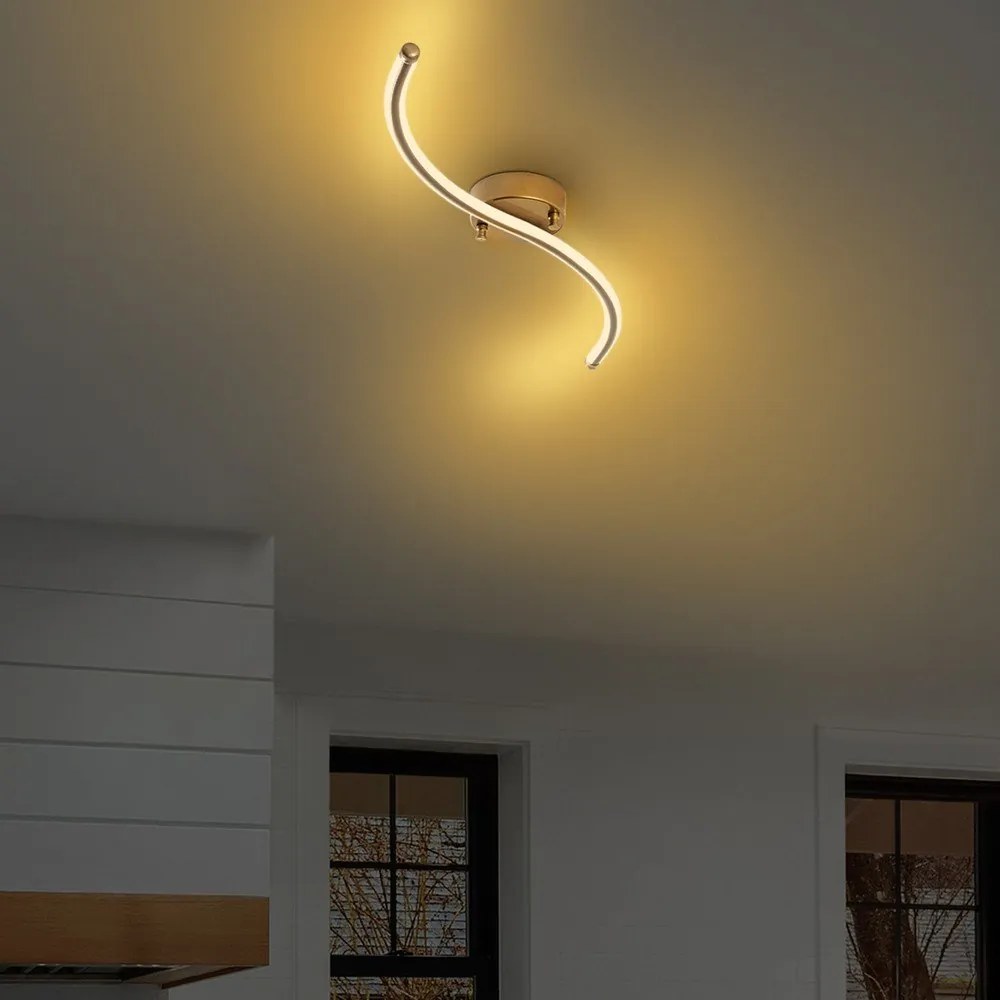 Aranyszínű LED mennyezeti lámpa 10x67 cm Yilan – Opviq lights