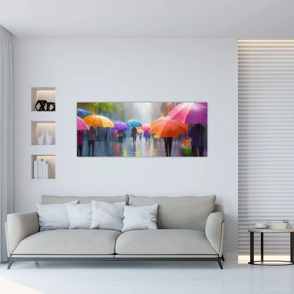 Kép - Esős nap (120x50 cm)