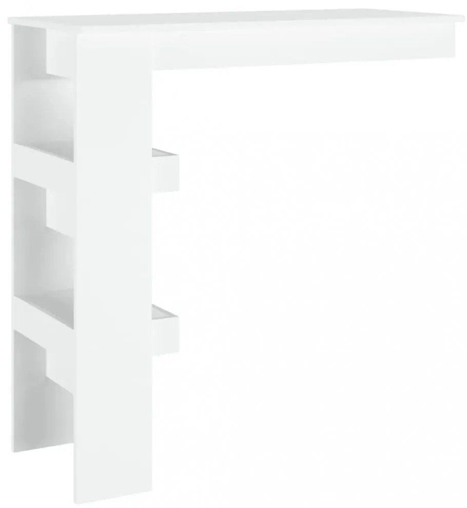 fehér fatermék fali bárasztal 102 x 45 x 103,5 cm