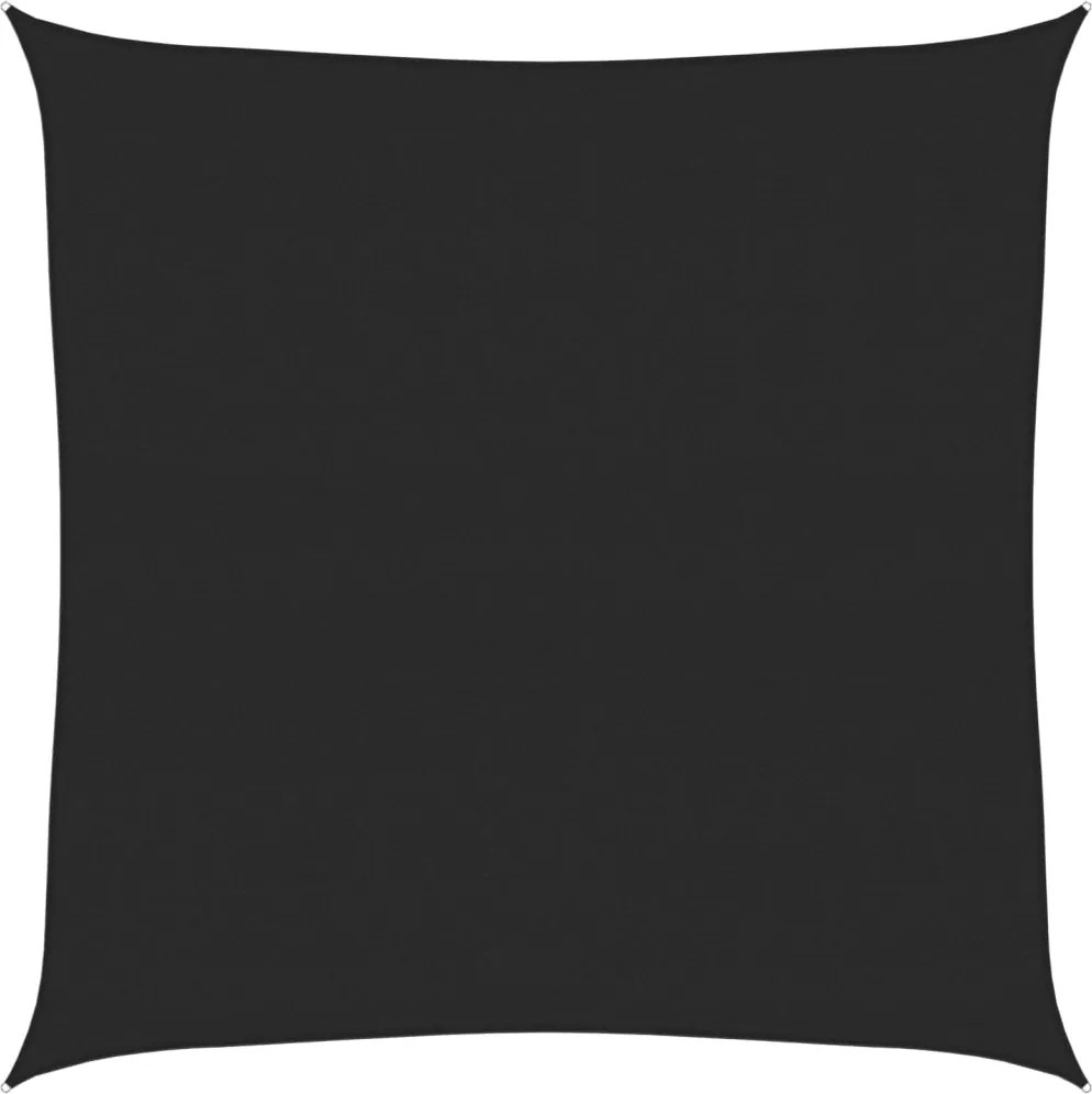 vidaXL fekete HDPE napvitorla 160 g/m² 6 x 6 m