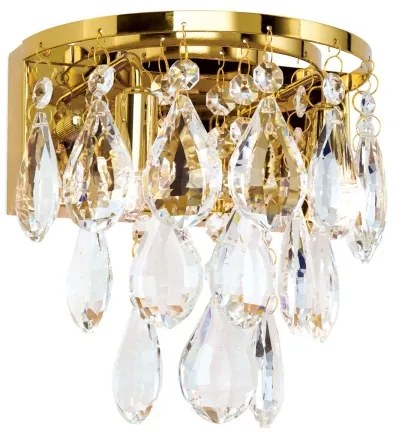 Orion WA 2-1369/2 - Fali kristály lámpa CELESTE 2xG9/40W/230V arany