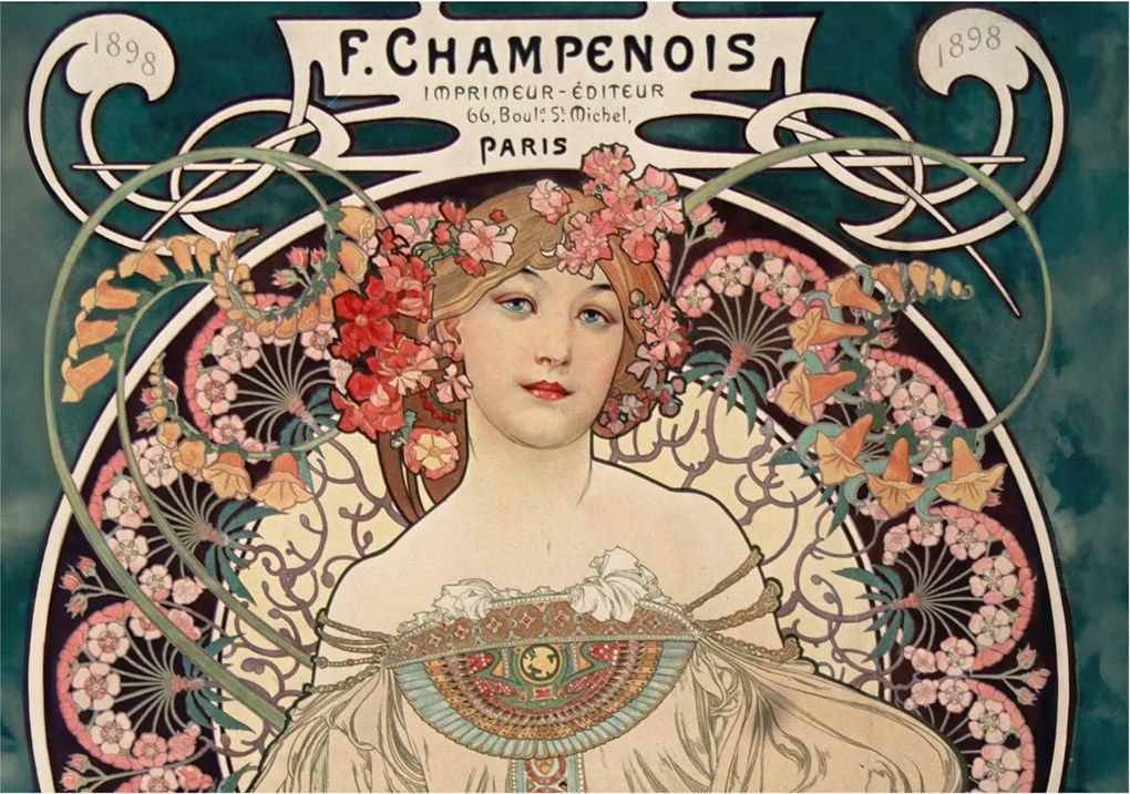 Fotótapéta Flizelina Dekoratív az irodába Virágos szimmetria 312x219 Ragasztó