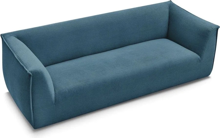 Kék kordbársony kanapé 242 cm Giorgia – Bobochic Paris