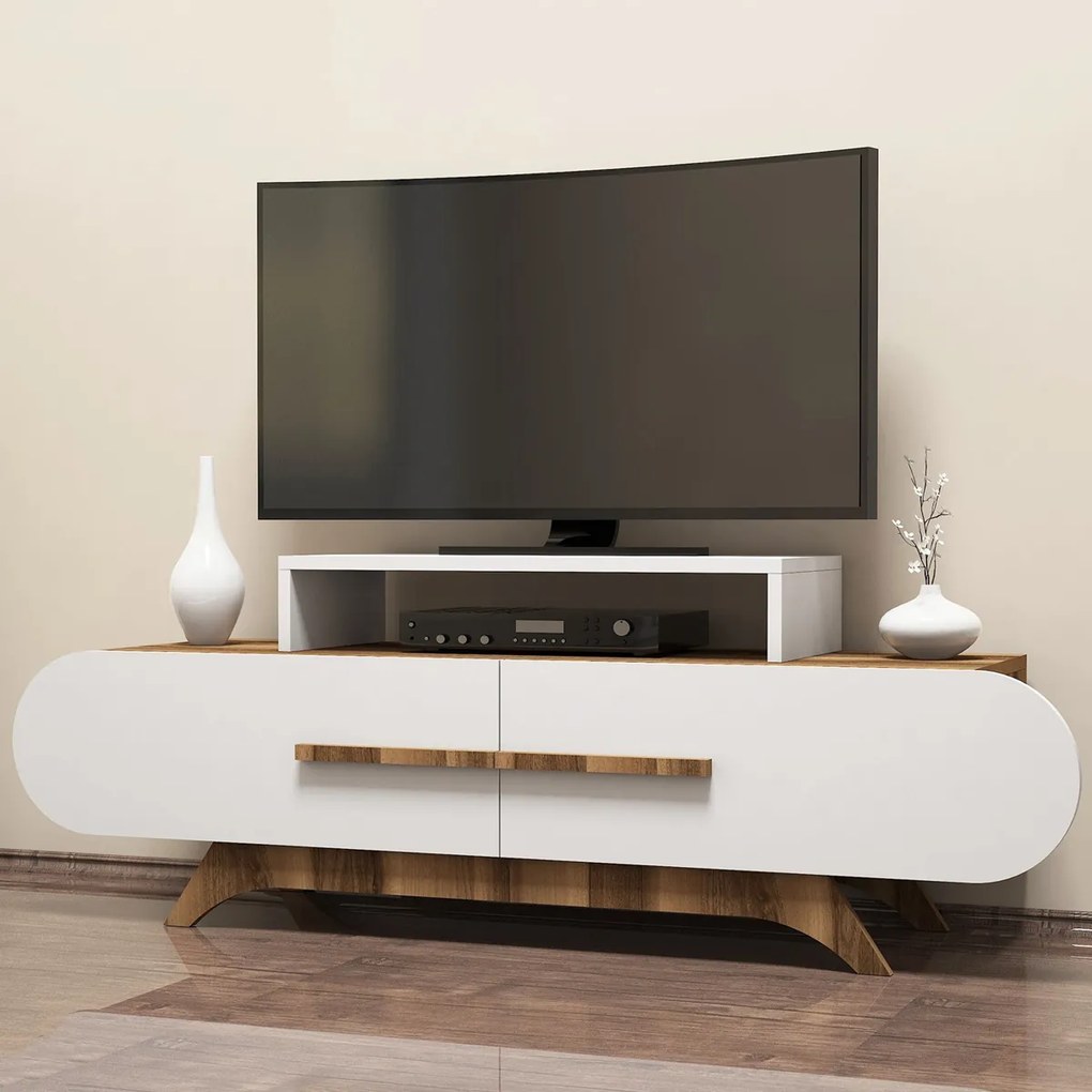 TV asztal Rose dió fehér