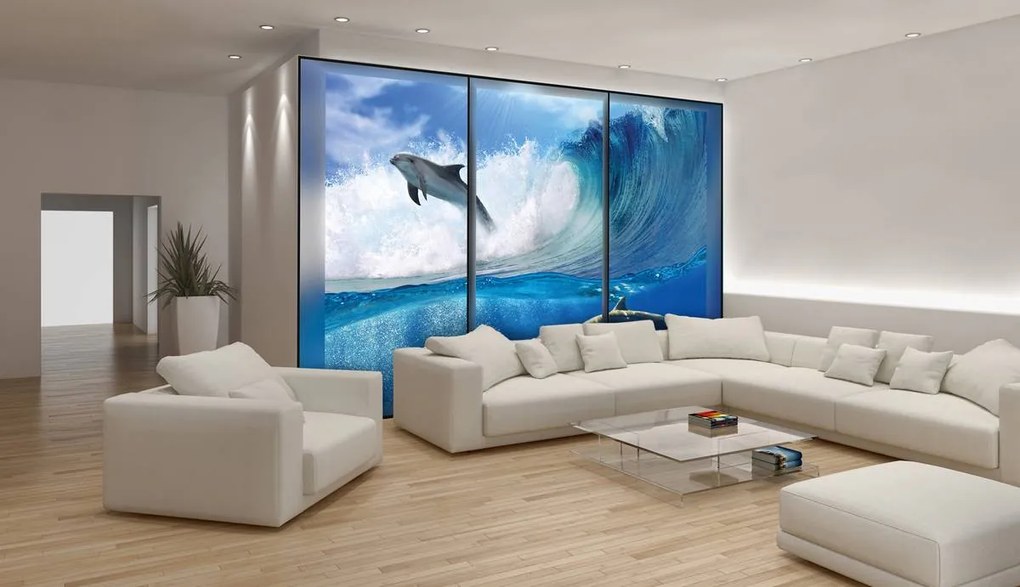 Fotótapéta - Delfinek (152,5x104 cm)