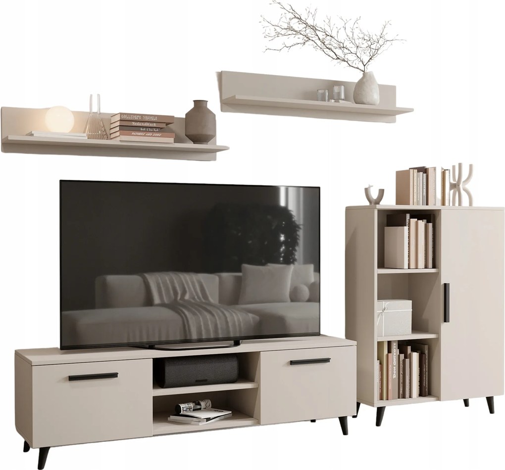 Bútor Oslo kasmír komód szekrény rtv polc skandináv stílus Per