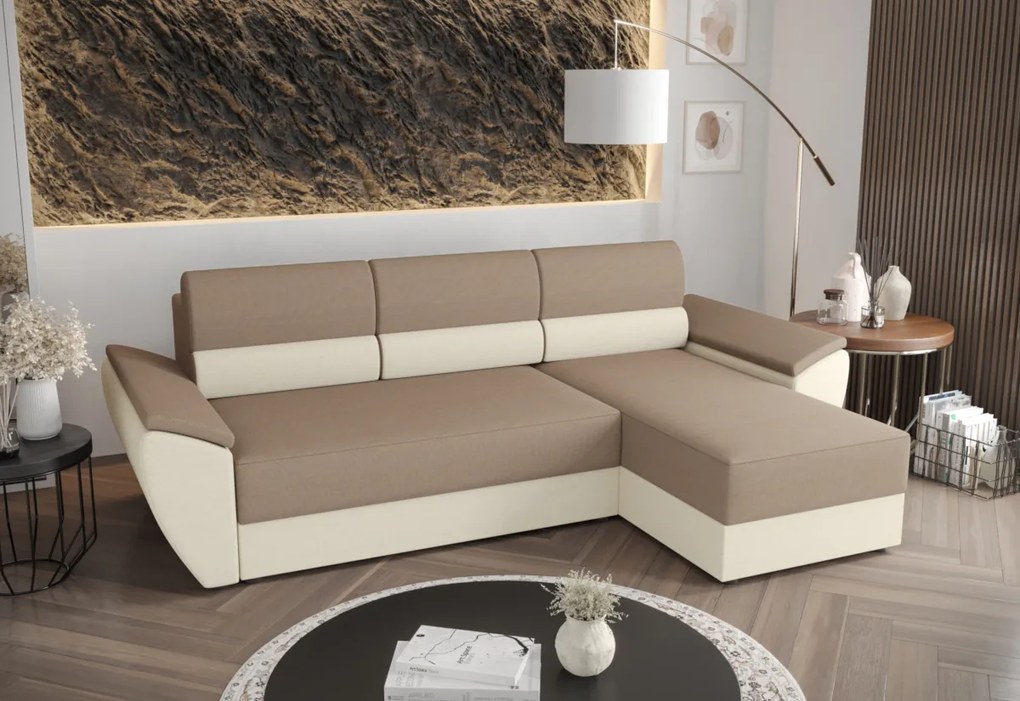 MIA ágyazható sarok ülőgarnitúra, 251x88x140, rainbow 27/rainbow 18