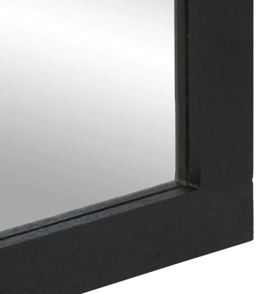 fekete szerelt fa és sárgaréz fürdőszobatükör 50 x 70 x 2,5 cm