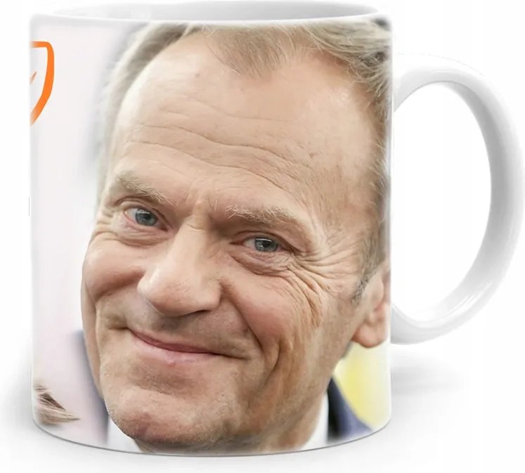 Donald Tusk Elnök Vicces Bögre Po Platform nyomtatott fényképpel
