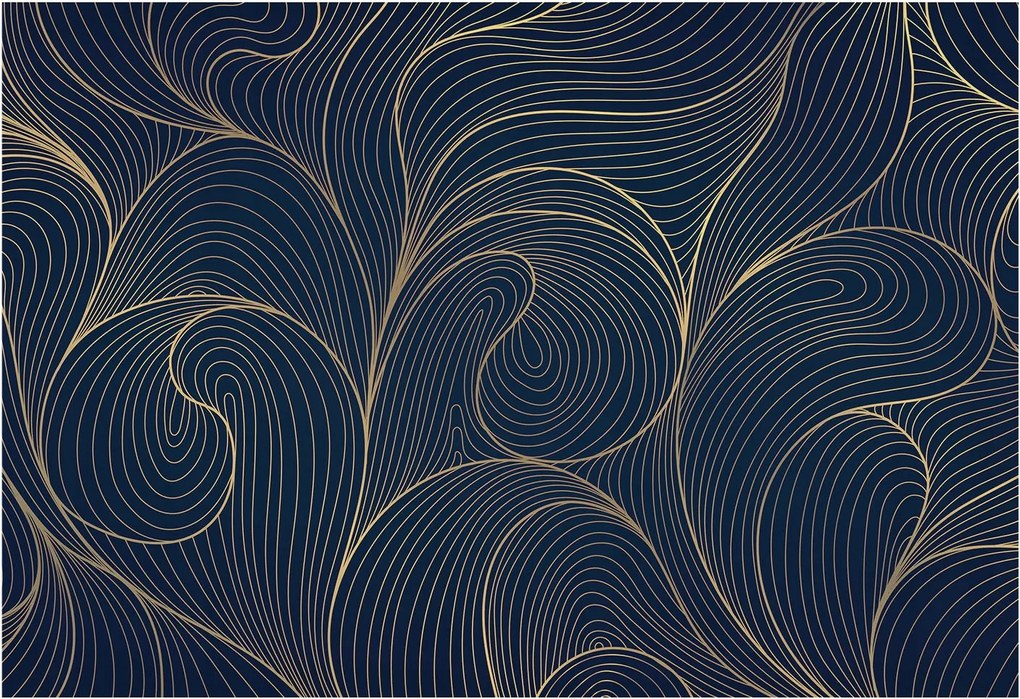 Flizelin tapéta falra Prémium hullámos motívum 152x104 Ragasztó