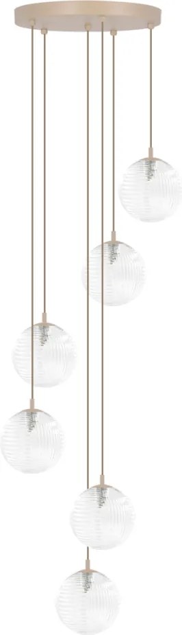 KAJA K-5701 TESORO Többágú Függesztett Lámpa Áttetsző G9 IP20