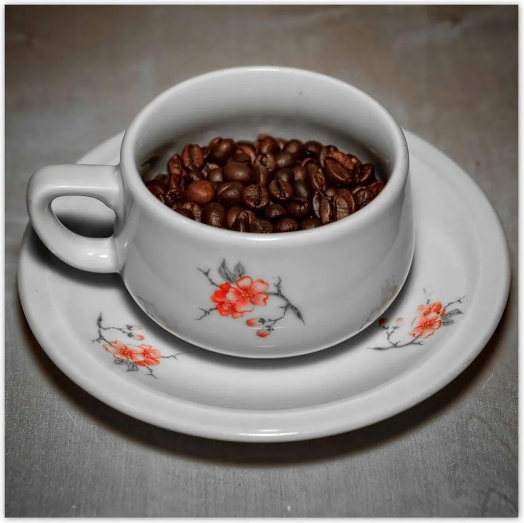 Poszterek 140x140 Kávébabok egy csészében