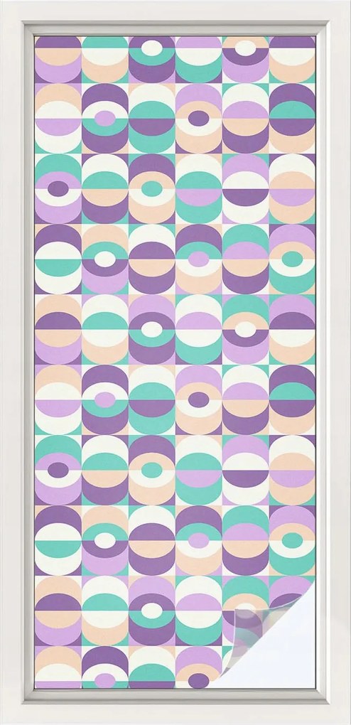 Öntapadós Ablakfurnér Adatvédelem Színes minták 50x116