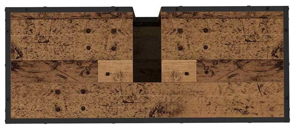 Fürdőszoba bútor szett fiókkal 3 pcs Régi fa 35 x 37.5 x 166 cm