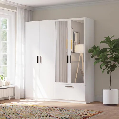 LITA WARDROBE 4D1S WITH MIRROR
