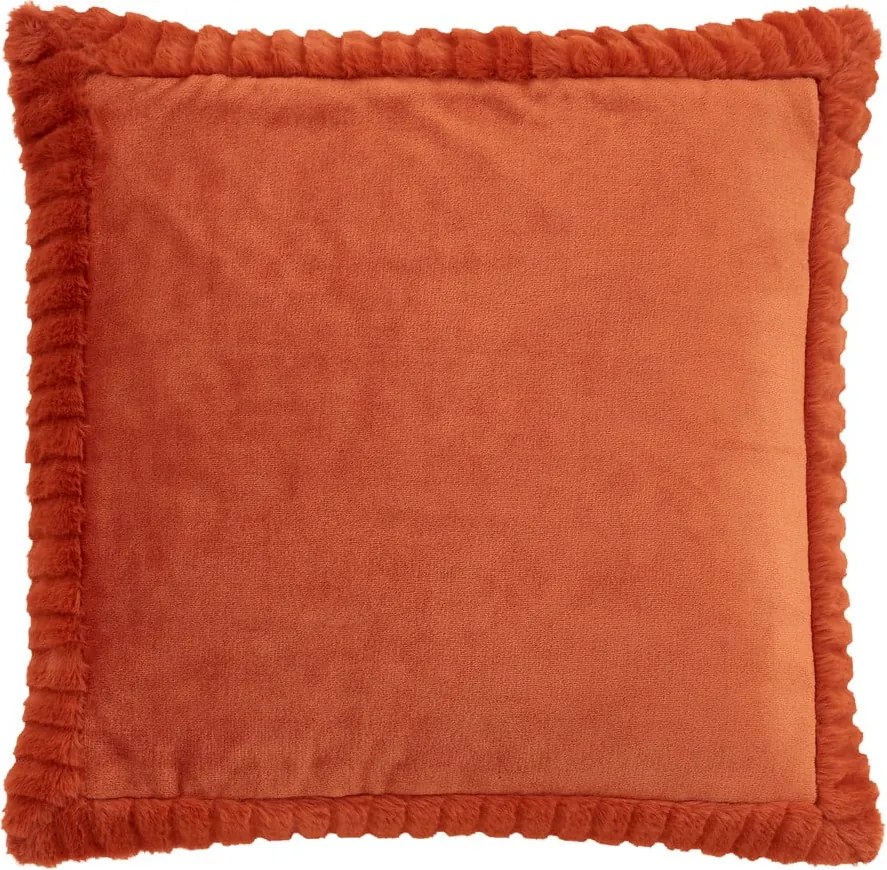 Mikroplüss díszpárna 55x55 cm Velvet and Faux Fur – Catherine Lansfield