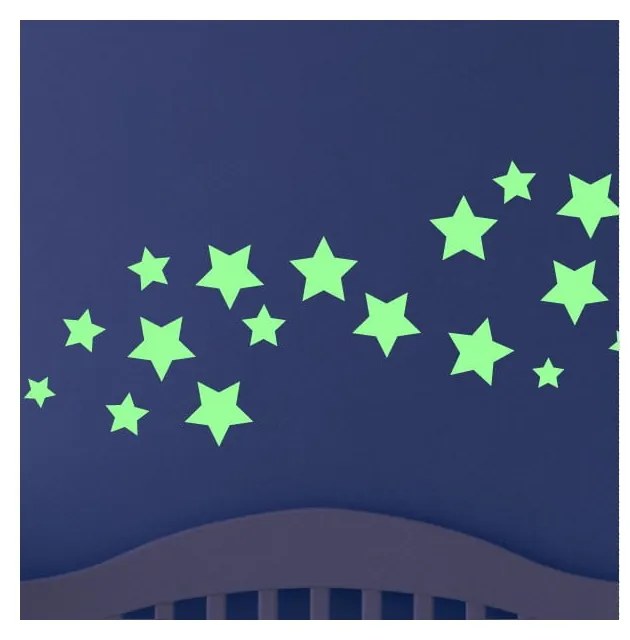 Simple Stars sötétben világító matrica - Ambiance