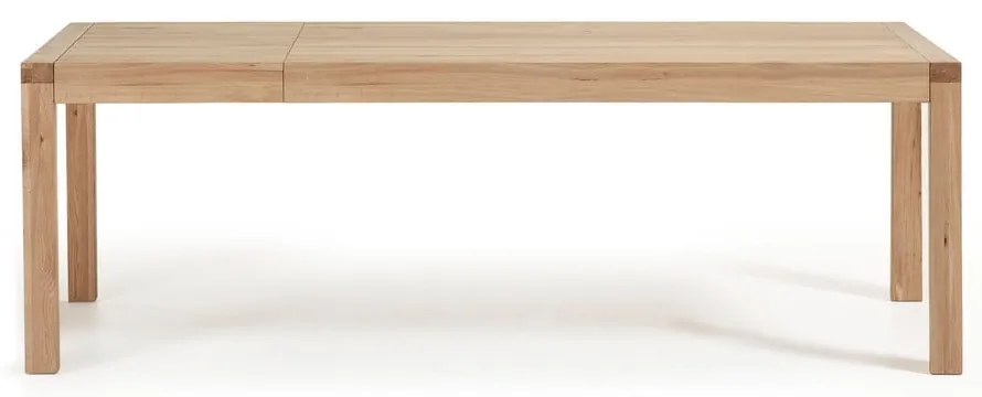 Vivy tölgyfa bővíthető étkezőasztal, 180 x 90 cm - Kave Home