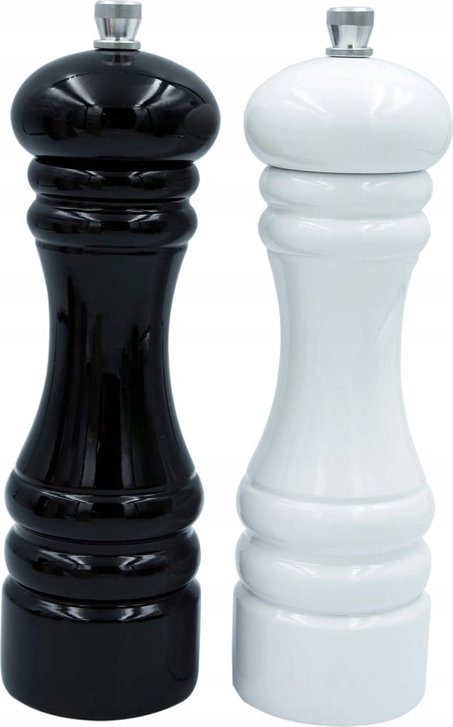 2 db-os Bors- És Sódaráló Készlet Fa Kézi Sószóró