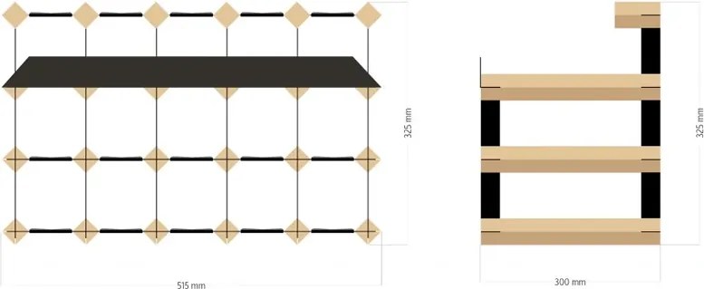 Bortartó - Raxi Show 15 A (51,5 cm x 30 cm x 32,5 cm - 15 palack)