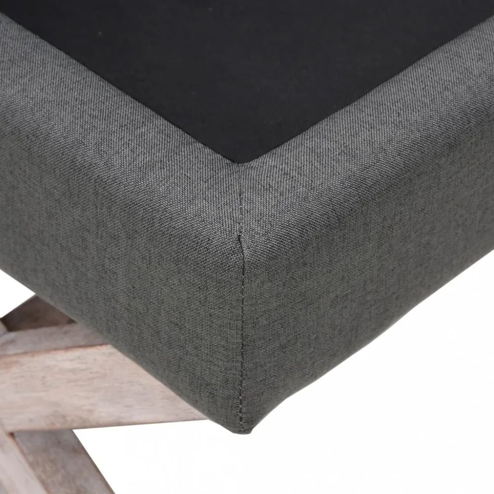 sötétszürke szövet tárolóülőke 110 x 45 x 49 cm