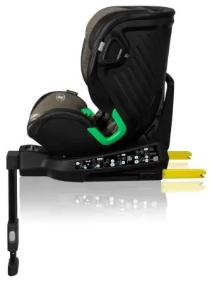 Lionelo - Forgatható autósülés alapzattal HARMONY i-Size 40-150 cm fekete/olívazöld