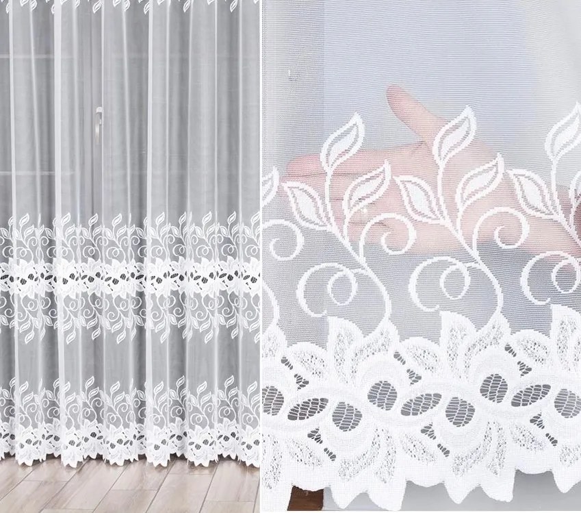 Bastia jacquard függöny mintás 648107 200x270cm egyenes (kész) szegéllyel