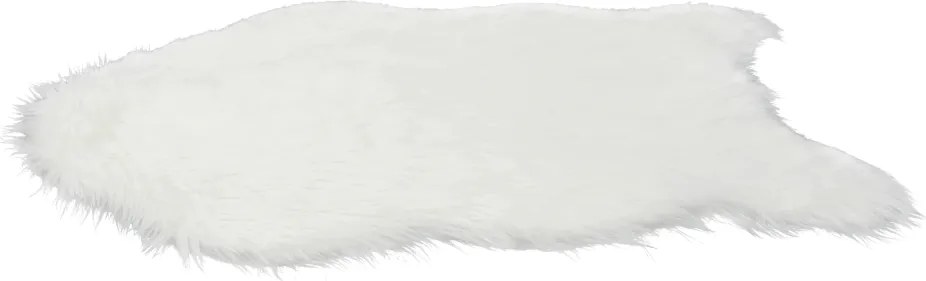 Műszőrme, fehér, 60x90, EBONY TYP 1