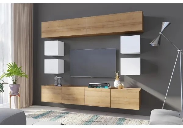 Faliszekrény PAVO 34x34 cm fényes fehér