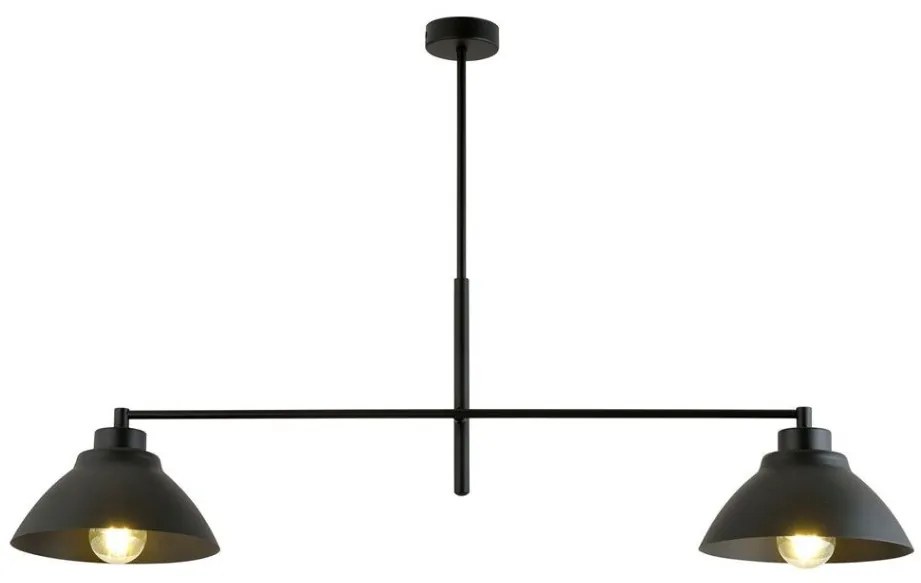 EMIBIG 1211-2 MAVERICK Loft Mennyezeti Lámpa Fekete E27 IP20