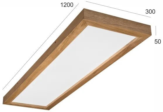 Brilagi - LED fürdőszobai lámpa WOODY FRAME LED/50W/230V 120x30 cm IP44 tölgy